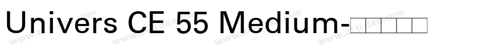 Univers CE 55 Medium字体转换
